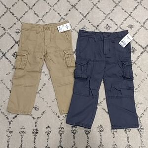 NWT Oshkosh Toddler Boys Cargo Pants, 2T, lot of 2